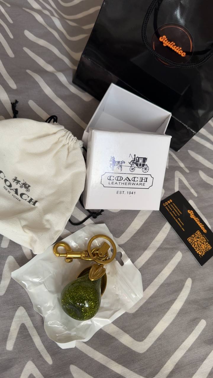 Coach Pear Bag Charm