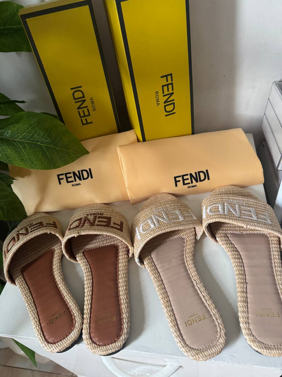 Fendi summer slippers