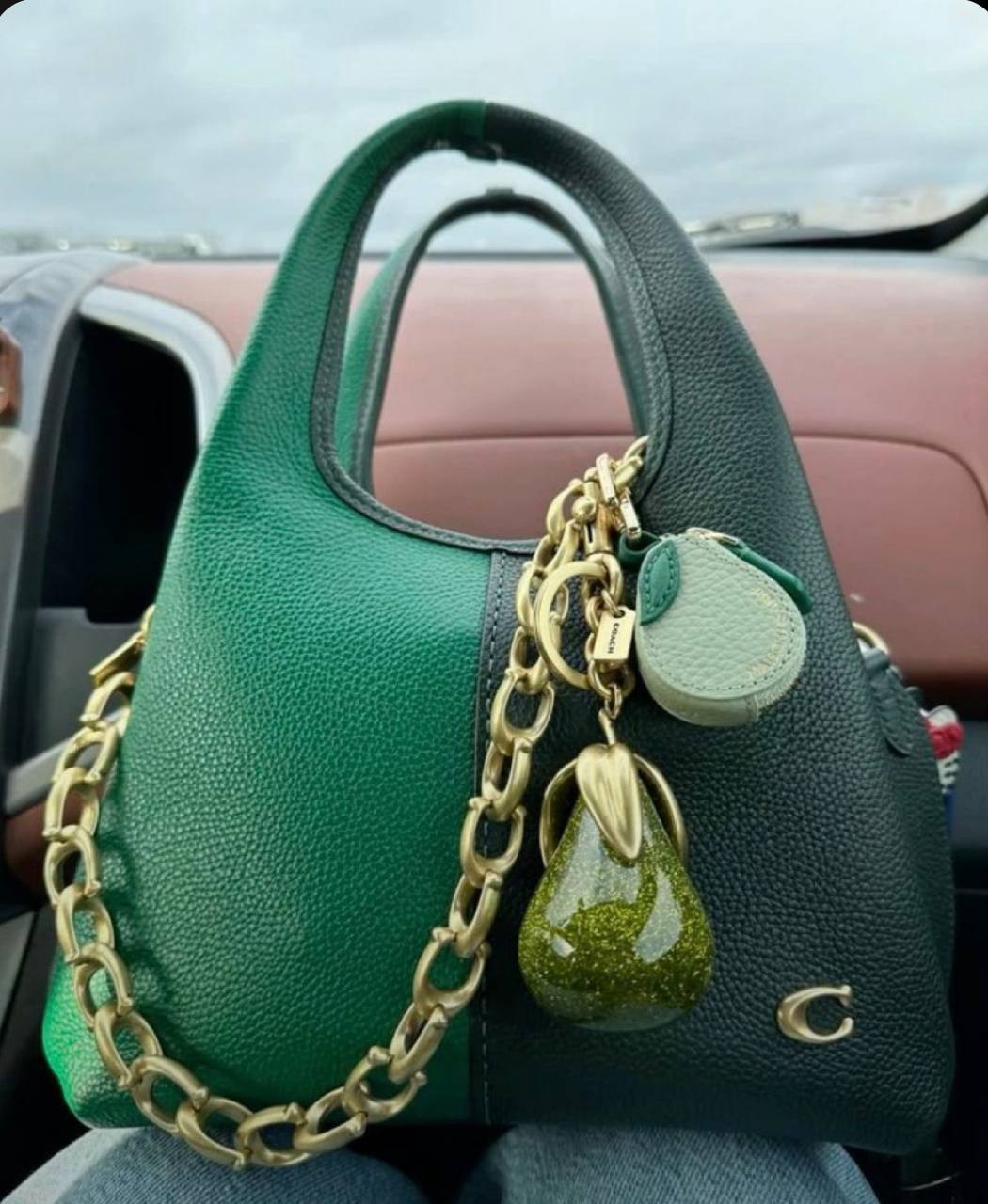 Coach Pear Bag Charm