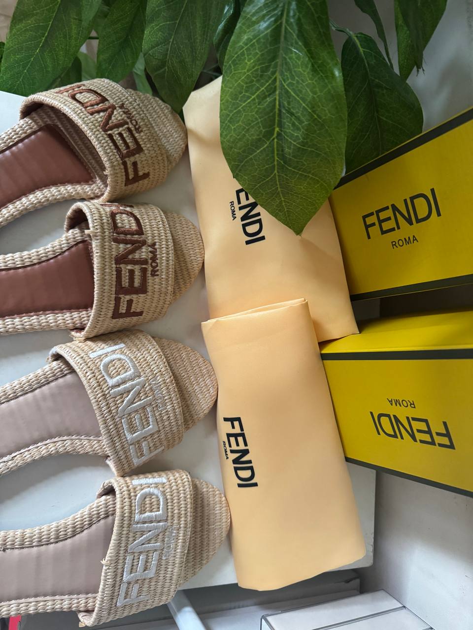 Fendi summer slippers