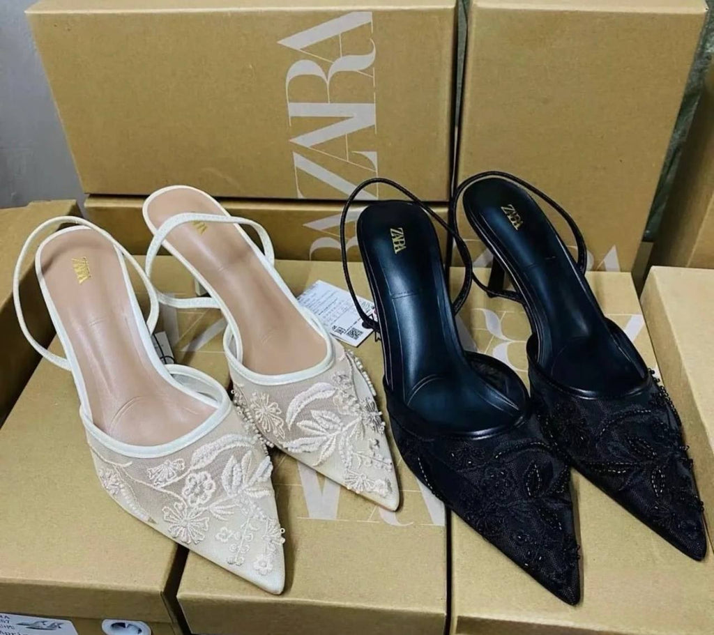 Zara’s bridal heels