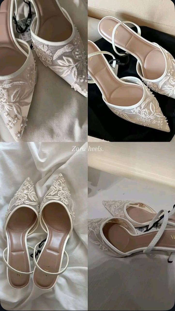 Zara’s bridal heels