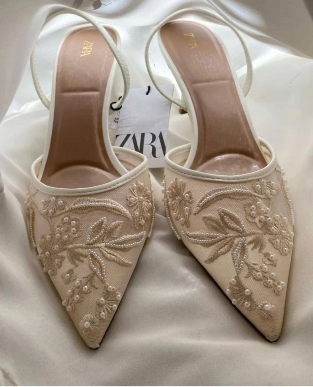 Zara’s bridal heels